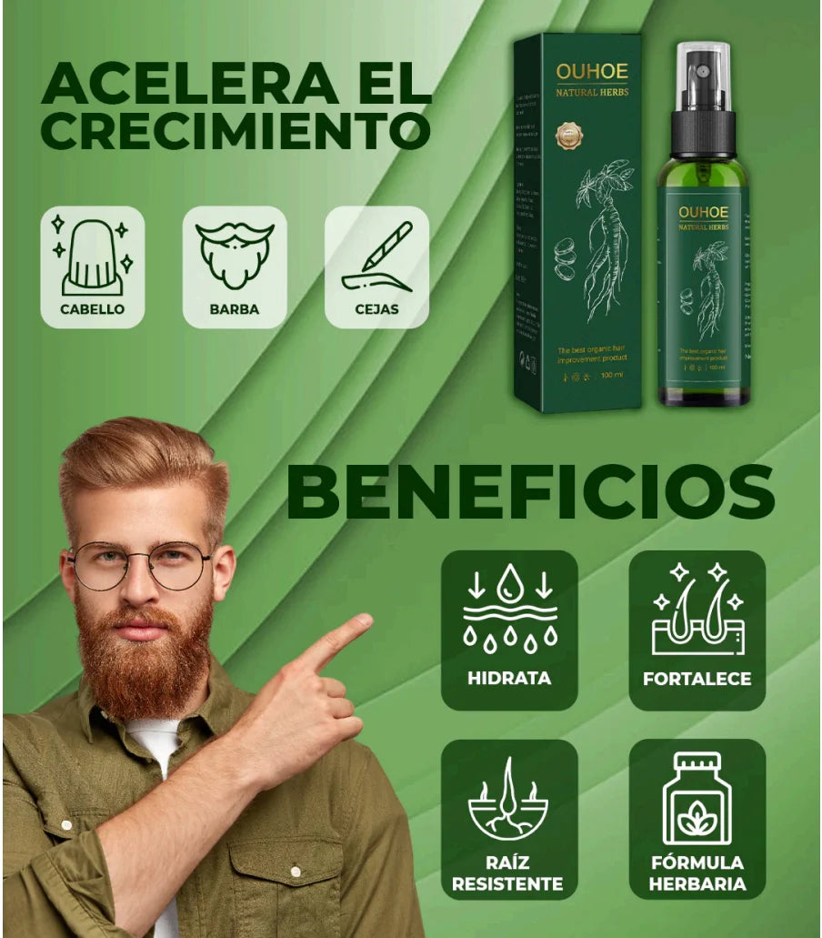 Spray Para Crecer El Pelo OUHOE (2 unidad)